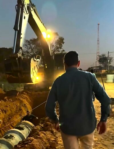 Imagem da notícia Prefeito Welinton Guimarães acompanha obras de drenagem e pavimentação no Bairro Jardim Alegre em Alcinópolis